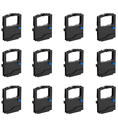 Bigger 12-pack Replacement for Okidata 42377801 Black Ribbon for Microline 420, 421, 490, 491 (ML420, ML421, ML490, ML491) - Image 1