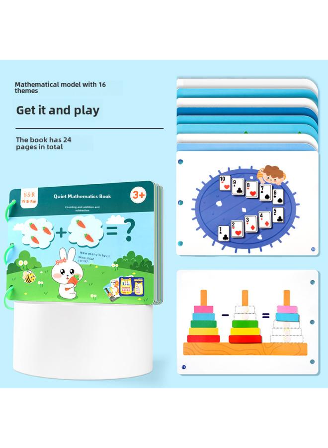 Enlightening Quiet Book Baby Educational Toy Kindergarten Early Education Cognitive Teaching Aware Children's Concentration Tear Paste Book 