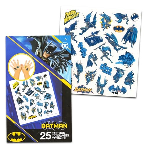 Batman v Superman Temporary Tattoos Party Favor Set (50 Batman Tattoos, 50 Superman Tattoos) - Image 2