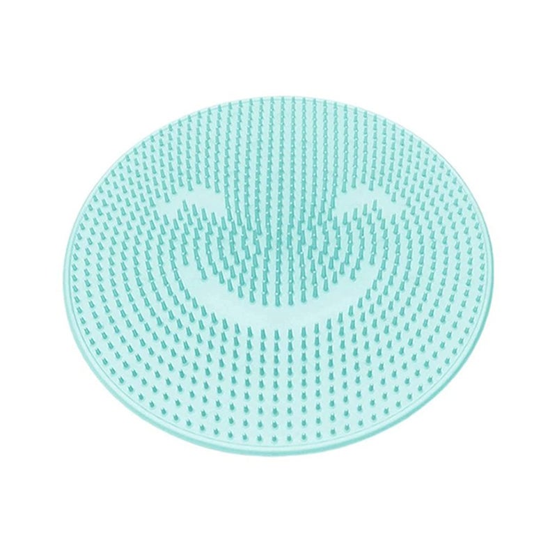 Lazy Silicone Bath Massage Cushion Brush,Non-Slip Back Massage Pad,Bathroom Wash Foot Mat Exfoliating Dead Skin Foot Brush Shower Room Non-Slip Mats with Suction Cup (Blue) - Image 1