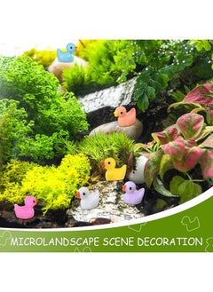 JIUZHU 220 Pcs Mini Resin Duck Birthday Party Miniature Figure Landscape Aquarium DIY Decoration Bonsai Interior Christmas Fairy Garden Hide and Seek Prank 11 Colors  - Image 5