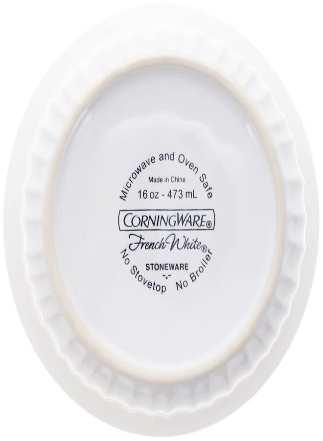 CorningWare FS16 16 oz/ 473mL Round French White Casserole Dish - Image 3