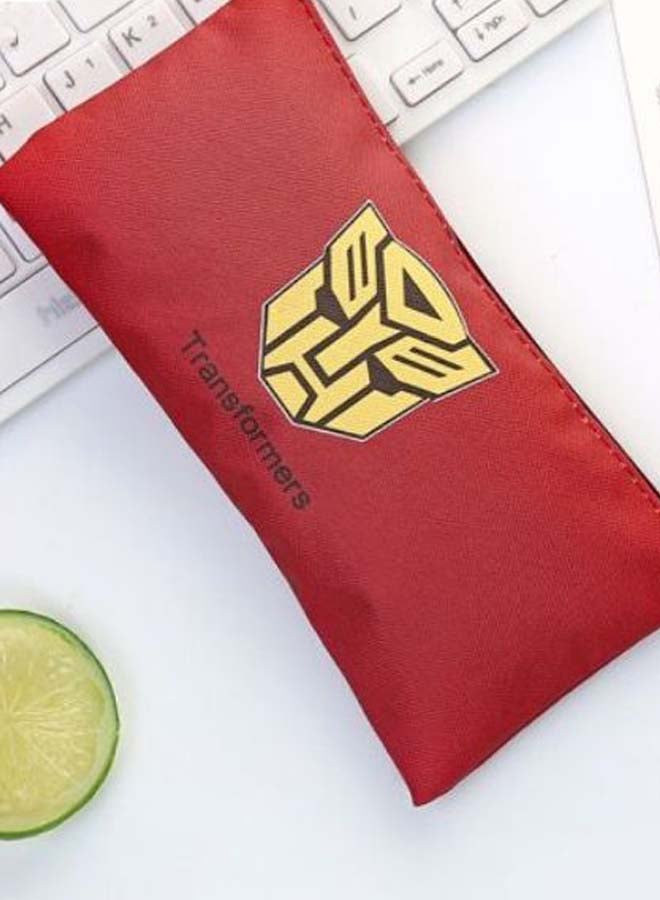 Loquat Transformers Printed Pencil Case Red/Yellow - Image 2