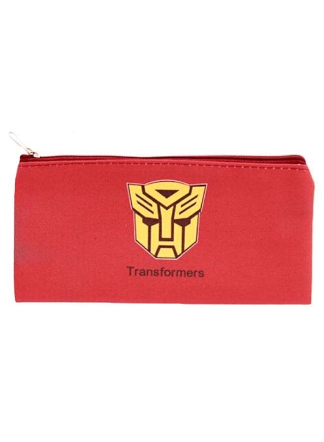 Loquat Transformers Printed Pencil Case Red/Yellow - Image 1