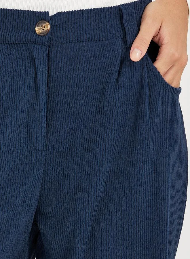 Styli High Rise Corduroy Pants