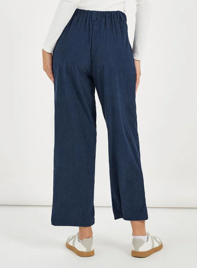 Styli High Rise Corduroy Pants