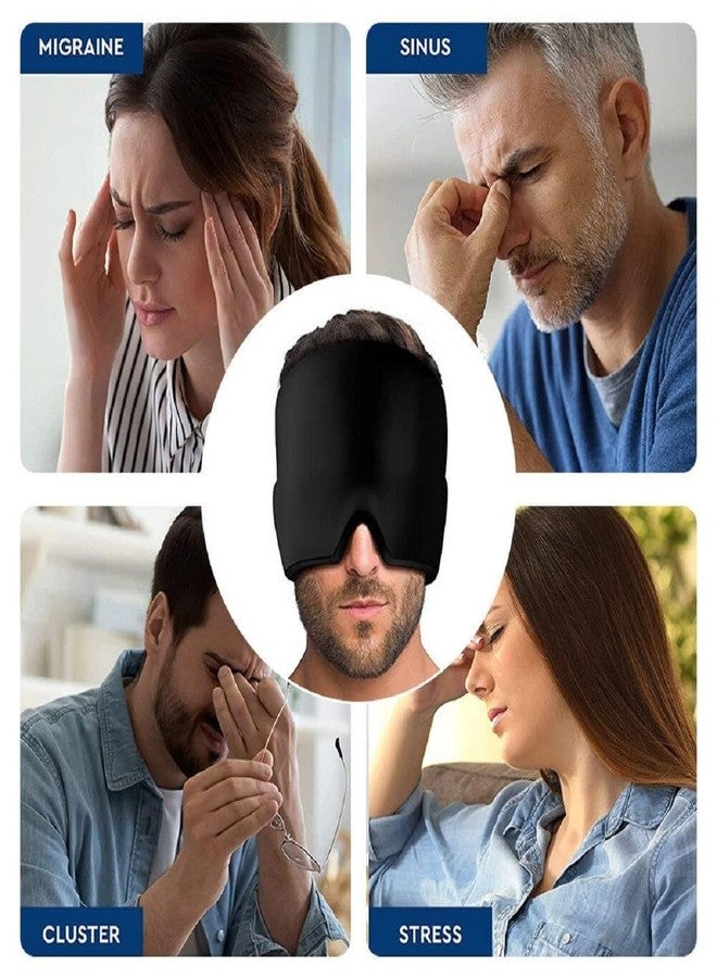 Finalize Migraine Relief Cap for Migraines, Headaches, Sinuses, Tension Relief Headache Relief Cap for Men & Women Hot and Cold Therapy Relaxing Thermax Migraine Cap, Migrane Relaxing Cap - Black - Image 5
