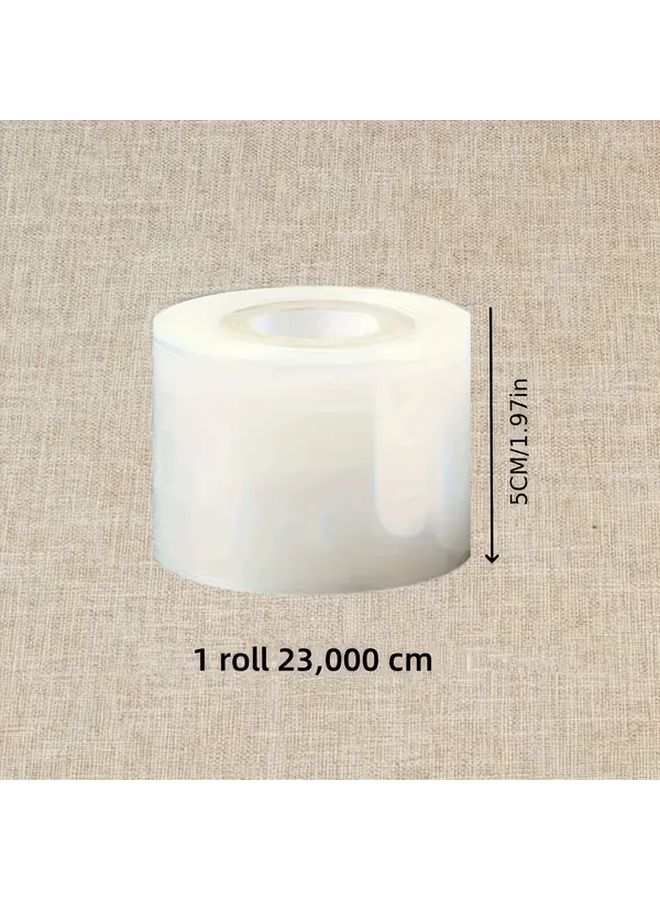 1 Roll Of 12 Inch Manual Stretch Seal Wrap Film For Jars Bottles Containers Preservation Freshness And Leakproof Sealing Easy To Use Packaging Material - Image 2