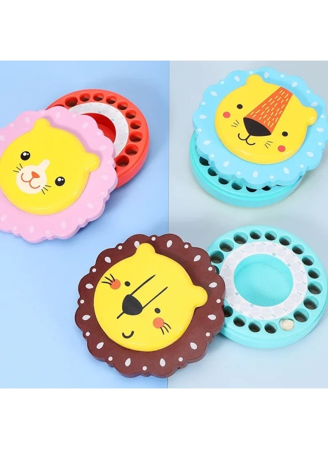 Generic Wooden Children's Teeth Storage Box Baby Nail Clippers Weekly Commemorative Belly Button Collection Box For 1-3-5 Years Old-Specifications:Little Bear (milk Box)  - Image 3