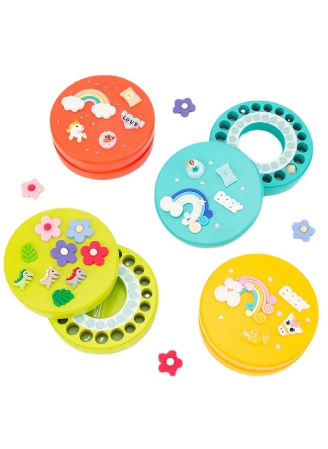 Generic Wooden Children's Teeth Storage Box Baby Nail Clippers Weekly Commemorative Belly Button Collection Box For 1-3-5 Years Old-Specifications:Little Bear (milk Box)  - Image 5