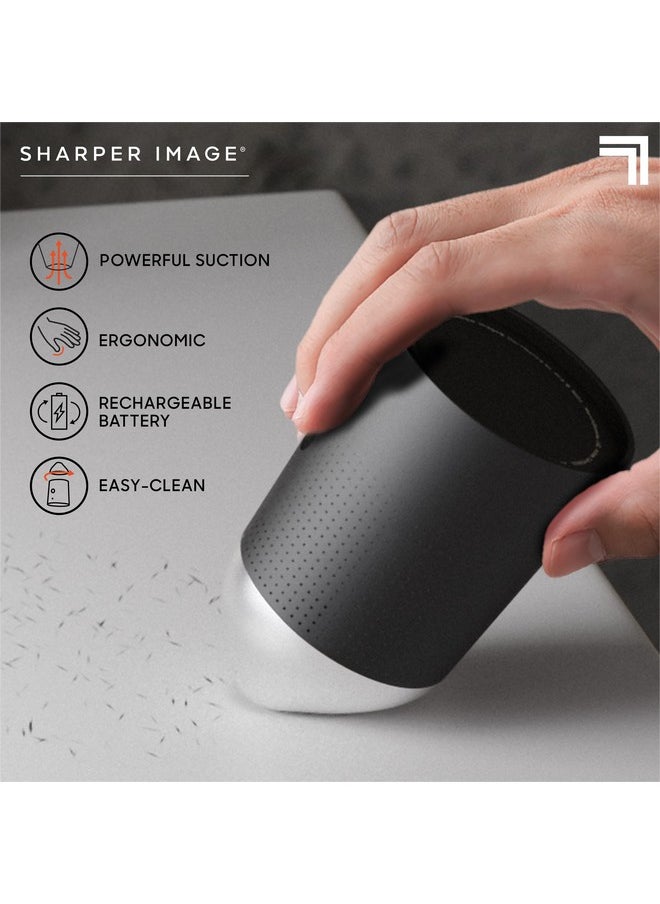 Sharper Image - ® Wireless Hair Vacuum Mustache & Beard Trimmer Shaving Hair Catcher Countertop Mens Grooming Sink Cleaner Powerful Suction Tip Charging Base Ergonomic Comfort Rechargeable Battery - Image 1