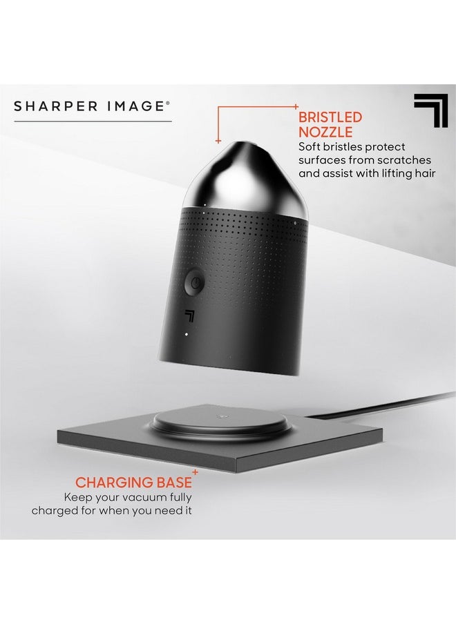 Sharper Image - ® Wireless Hair Vacuum Mustache & Beard Trimmer Shaving Hair Catcher Countertop Mens Grooming Sink Cleaner Powerful Suction Tip Charging Base Ergonomic Comfort Rechargeable Battery - Image 1