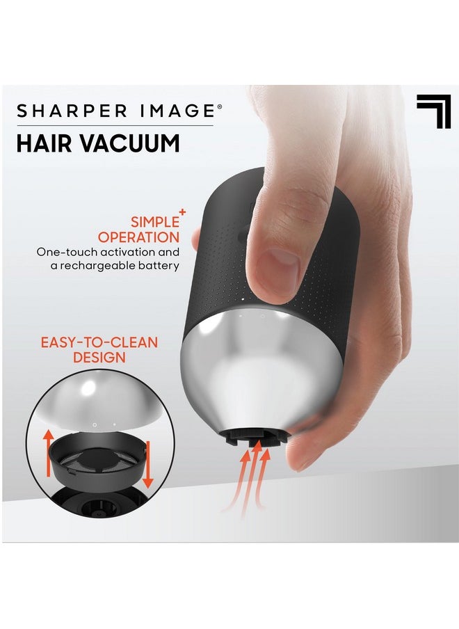 Sharper Image - ® Wireless Hair Vacuum Mustache & Beard Trimmer Shaving Hair Catcher Countertop Mens Grooming Sink Cleaner Powerful Suction Tip Charging Base Ergonomic Comfort Rechargeable Battery - Image 1