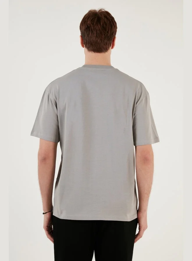 Buratti  Buratti Cotton Relaxed Fit Zero Collar T Shirt Men's T SHIRT 5905446 for Men | Best Price UAE