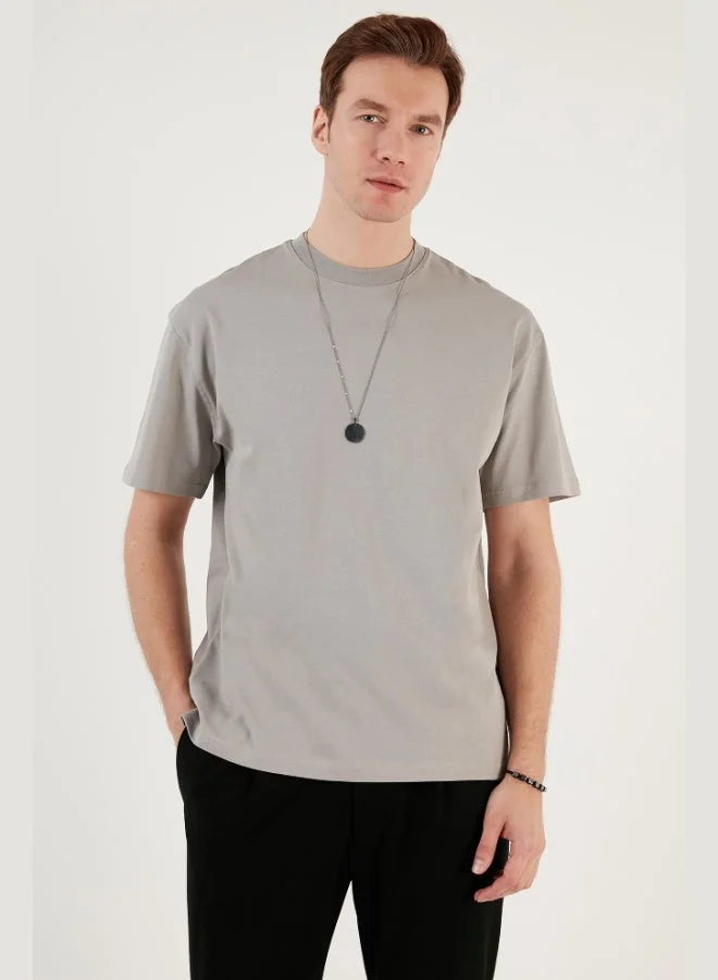 Buratti  Buratti Cotton Relaxed Fit Zero Collar T Shirt Men's T SHIRT 5905446 for Men | Best Price UAE