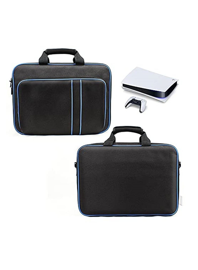 Storage Bag Travel Protective Case Handbag Shoulder Bag compatible with PS5 Console Storage Package  - Image 1