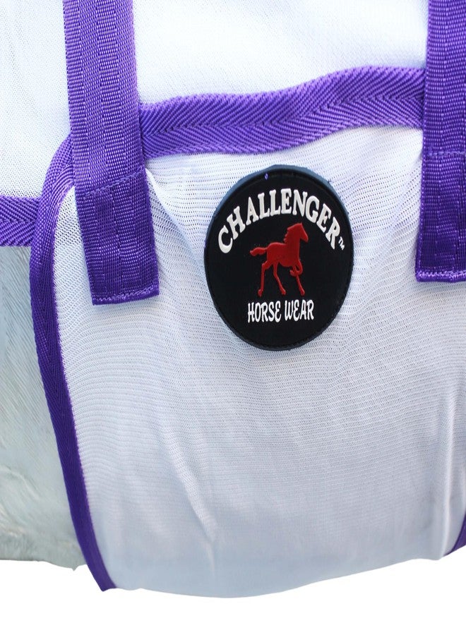 تشالنجر شرشف صيفي خفيف الوزن من قماش شبكي للخيول، مقاس 64 بوصة، يسمح بمرور الهواء في فصل الربيع، رقم الموديل 73407B - Image 2