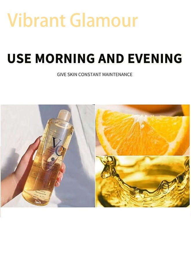 فايبرنت جلامور تونر فيتامين C كوريتونر للتفتيح مركز، يرطب البشرة بفعالية ويتميز بتركيبة منعشة تساعد على تصغير المسام وتهدئة الجفاف وتعزيز مرونة البشرة، 500 مل - Image 3