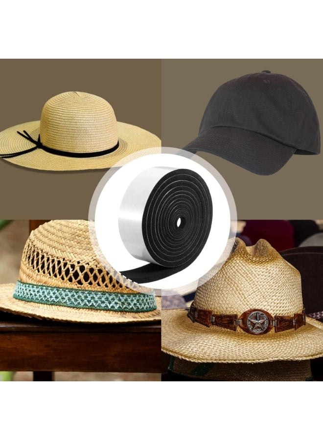 100PCS Hat Tape Hat Reducer Foam Reducing Tape Roll Self Adhesive for Hat Cap(50 White 50 Black)  - Image 5