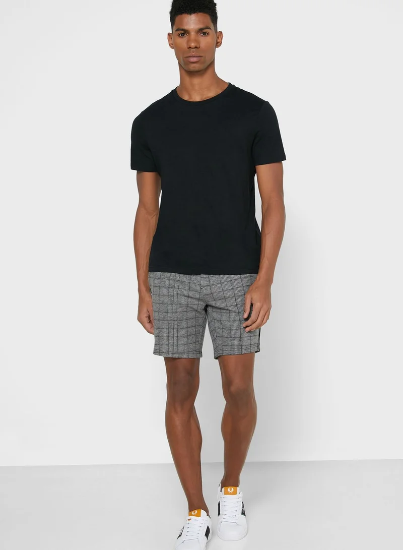 RIVER ISLAND Checked Drawstring Shorts