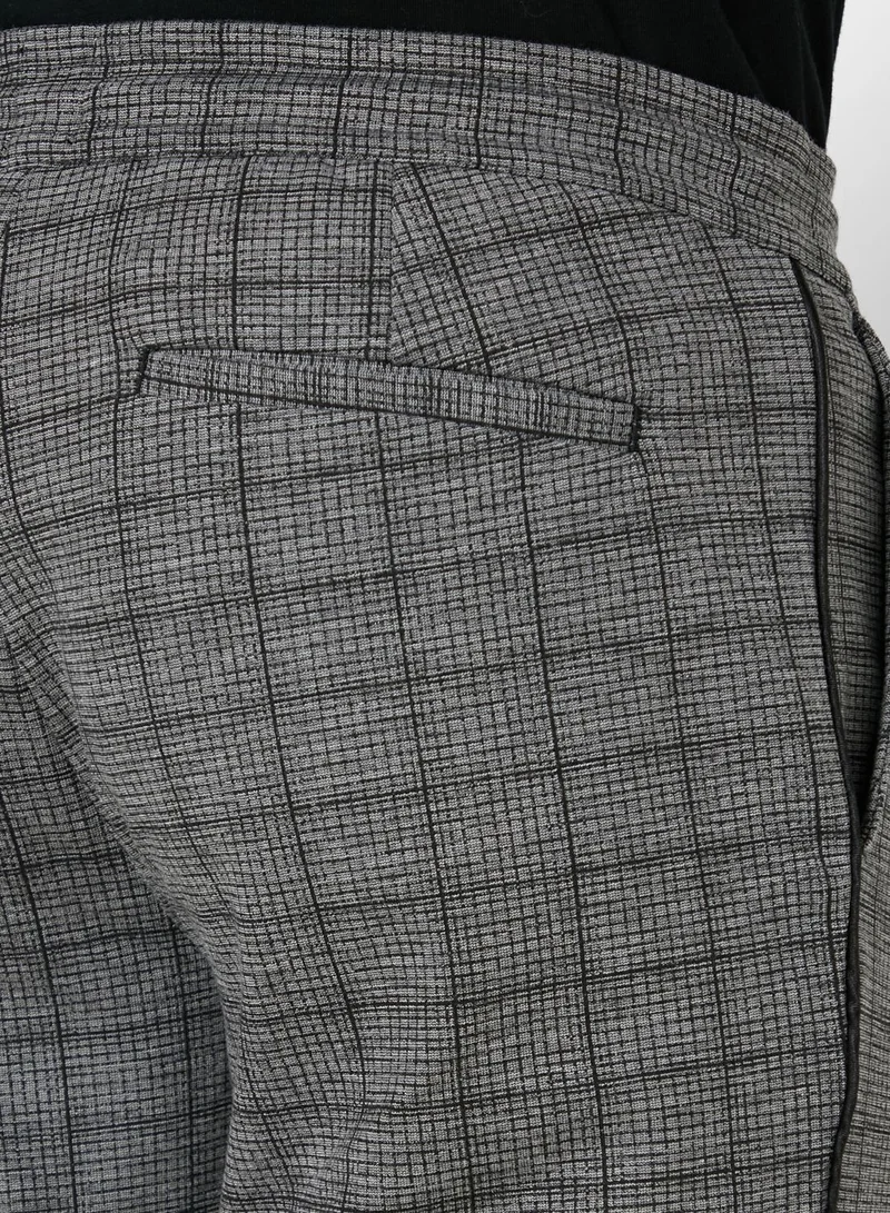 RIVER ISLAND Checked Drawstring Shorts