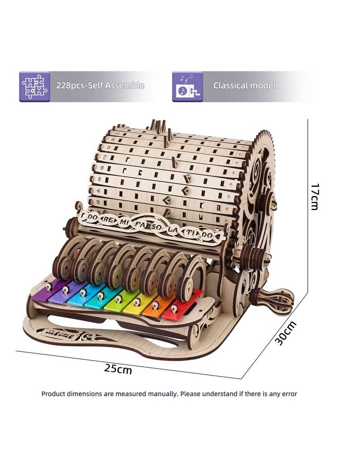 nicknack 3D Wooden Puzzles Model Kits For Adults Piano Mechanical Music Box Model Wooden Xylophone Toy - Image 5