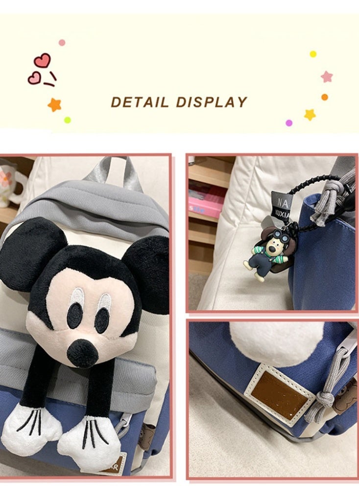 JCB CHIC حقيبة ظهر كبيرة السعة برسوم كرتونية لطيفة، حقيبة مدرسية بحزام قابل للتعديل، حقيبة مدرسية متينة، حقيبة سفر للطلاب - Image 5