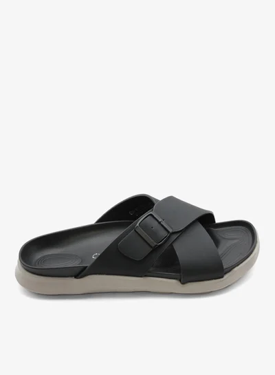 Geoomnii Galahad1 Traditional Arabic Sandals for Men – Comfortable Leather Slip-On Design – Perfect for Everyday Wear & Occasions-Black
