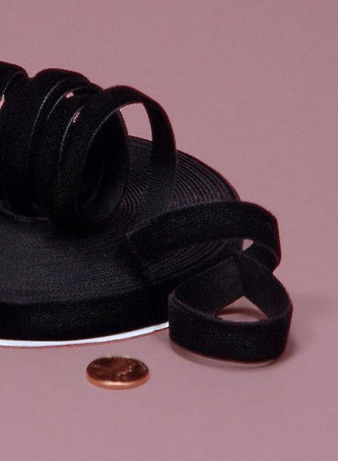 Paper Mart Black Velvet Ribbon, 3/8" X 25Yd