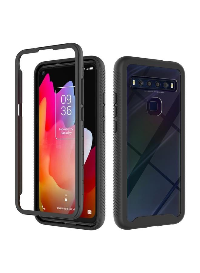 Case For TCL 10L Starry Sky Solid Color Series Shockproof PC + TPU Case