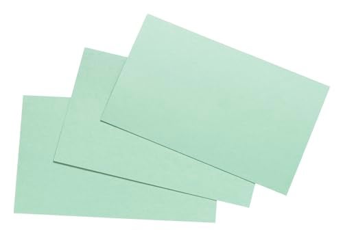 School Smart Blank Plain Index Card, 3 x 5 Inches, Green, Pack of 100 - Image 3