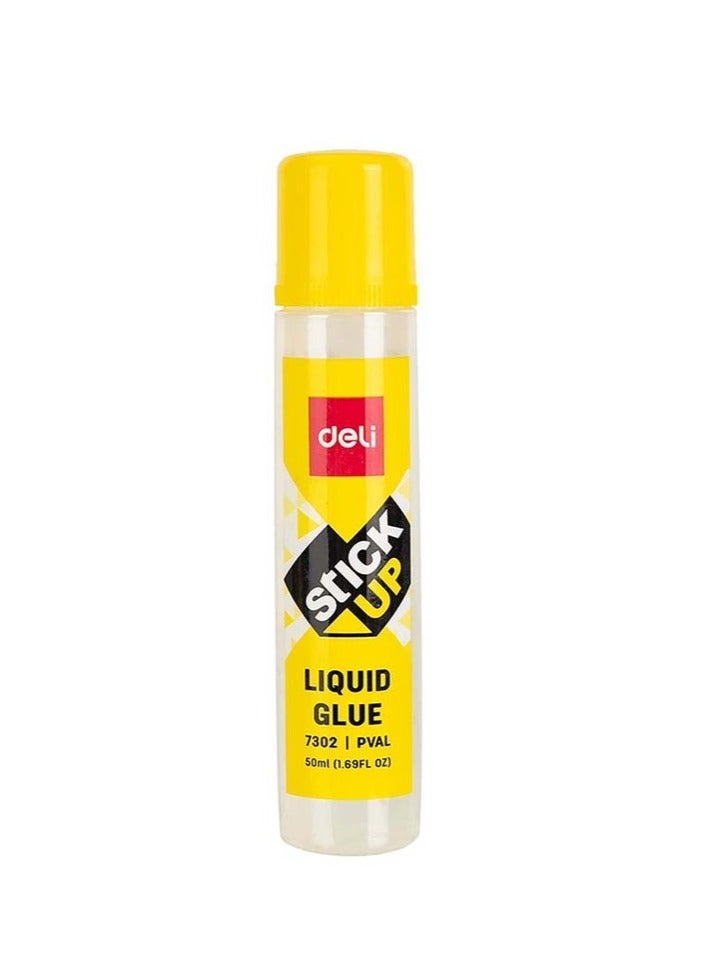 Deli Liquid Glue Stick 50ml (12-Piece Clear) - Image 3