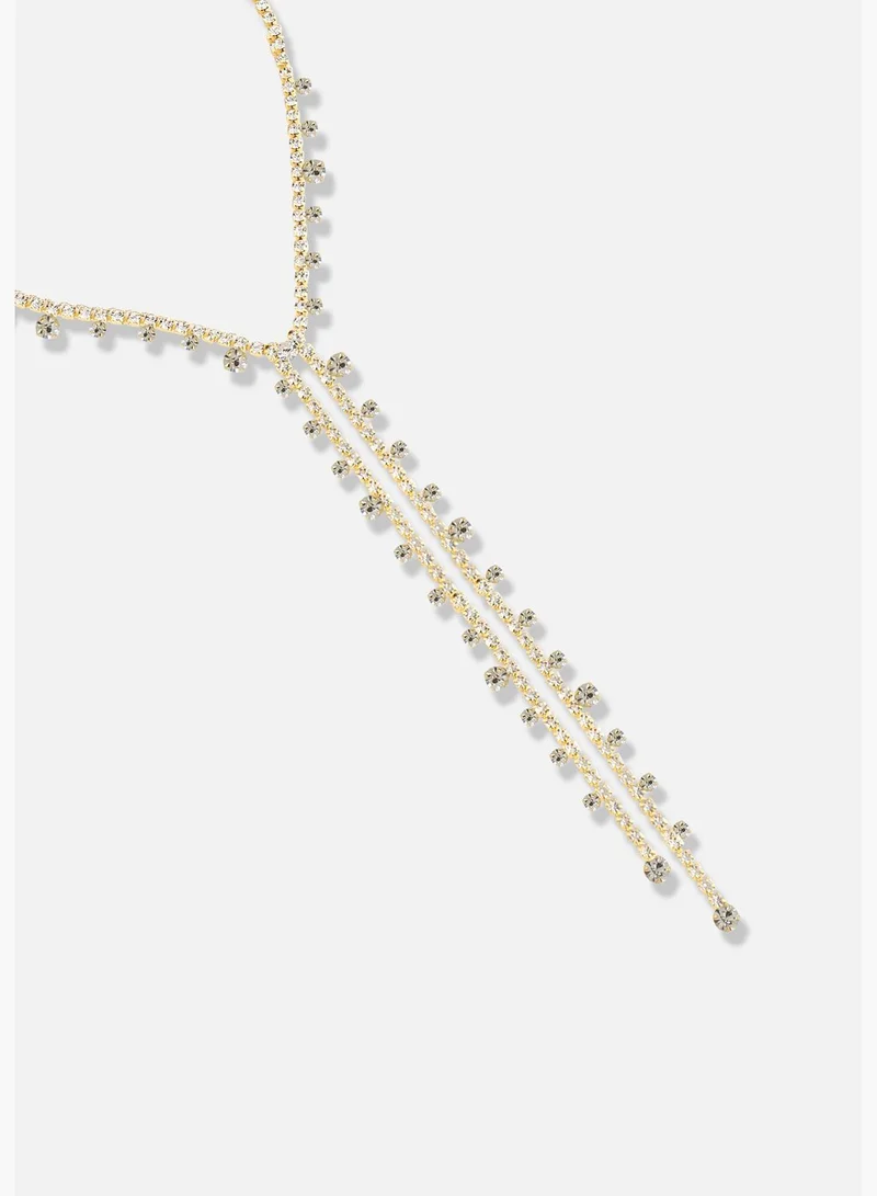 SOHI Gold Plated Designer Party Necklace For Women