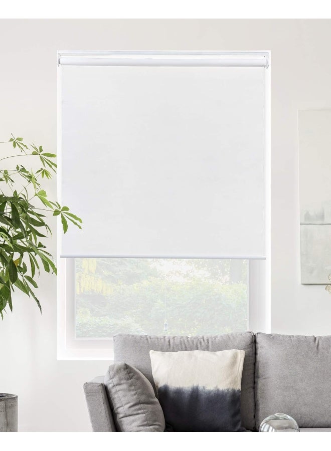 CHICOLOGY Roller Window Shades  Window Blinds  Window Shades for Home  Roller Shades  Window Treatments  Window Blinds Cordless  Door Blinds  Byssus White Blackout 36 W X 72 H - Image 4