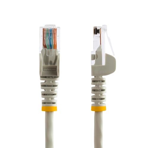 StarTech.com Cat5e Ethernet Cable - 20 ft - Gray- Patch Cable - Snagless Cat5e Cable - Network Cable - Ethernet Cord - Cat 5e Cable - 20ft (45PATCH20GR) - Image 2