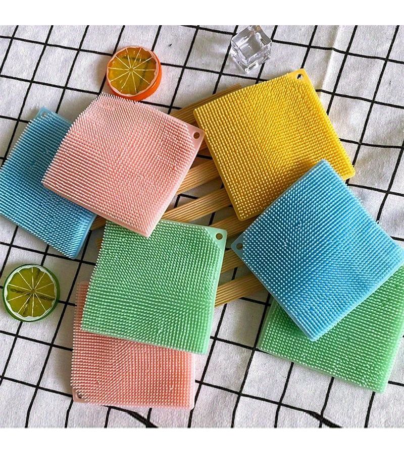 Square Green 2 Pack Kitchen Dishwashing Scrubbers for Pots Pans and Vegetables - Image 4
