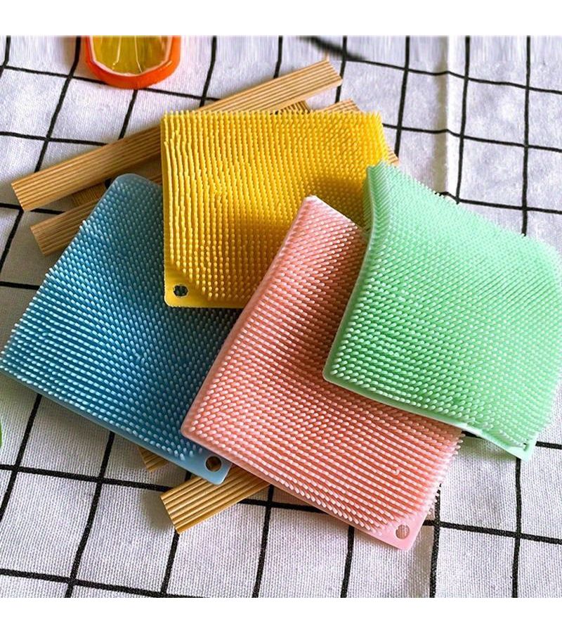 Square Green 2 Pack Kitchen Dishwashing Scrubbers for Pots Pans and Vegetables - Image 3