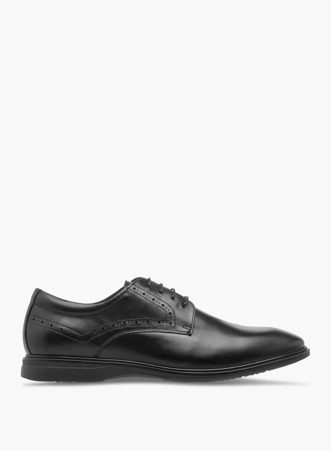 Le Confort Men Solid Derby Shoes with Lace-Up Closure