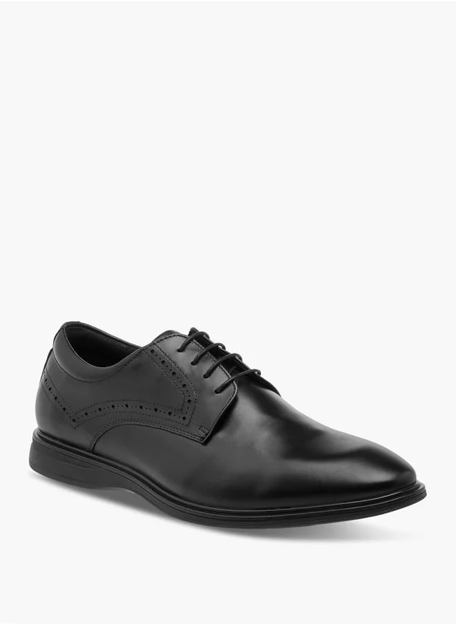 Le Confort Men Solid Derby Shoes with Lace-Up Closure