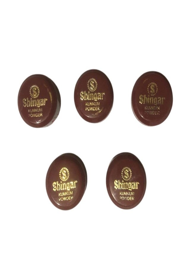 Shingar Kumkum Powder| sindoor suhaag Powder - Pack of 5, Red Color | 2.5 gram Each Pack - Image 3