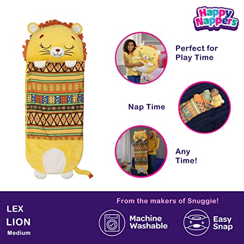 Happy Nappers Pillow Sleepy Sack Comfy Cozy Compact Super Soft Warm All Season Sleeping Bag with Pillow Lion Medium - Image 5
