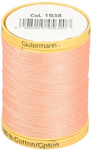 Gutermann Natural Cotton Thread Solids 876yd, Salmon - Image 2