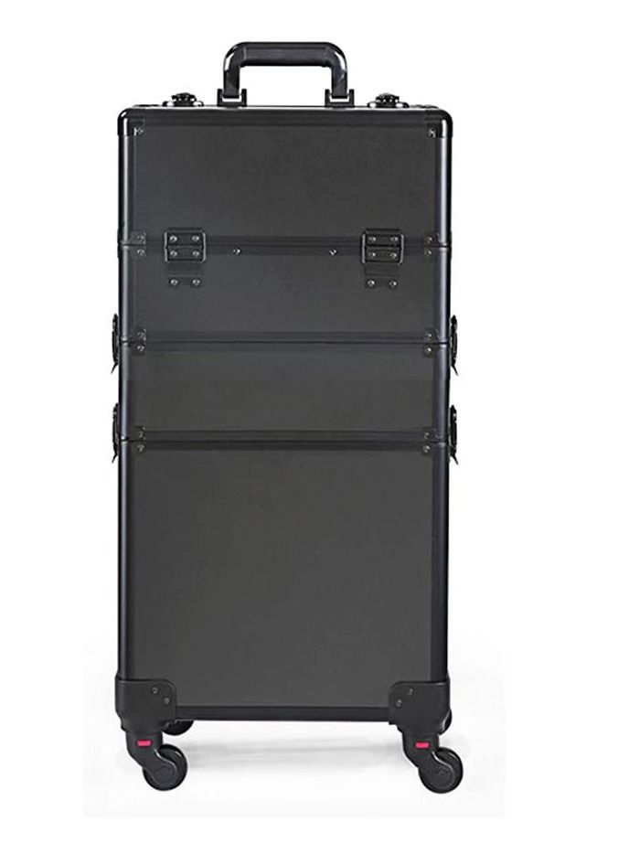 Professional cosmetic case, portable rolling cosmetic trolley case, lockable jewelry travel cosmetic storage case with 4 wheels  - Image 1