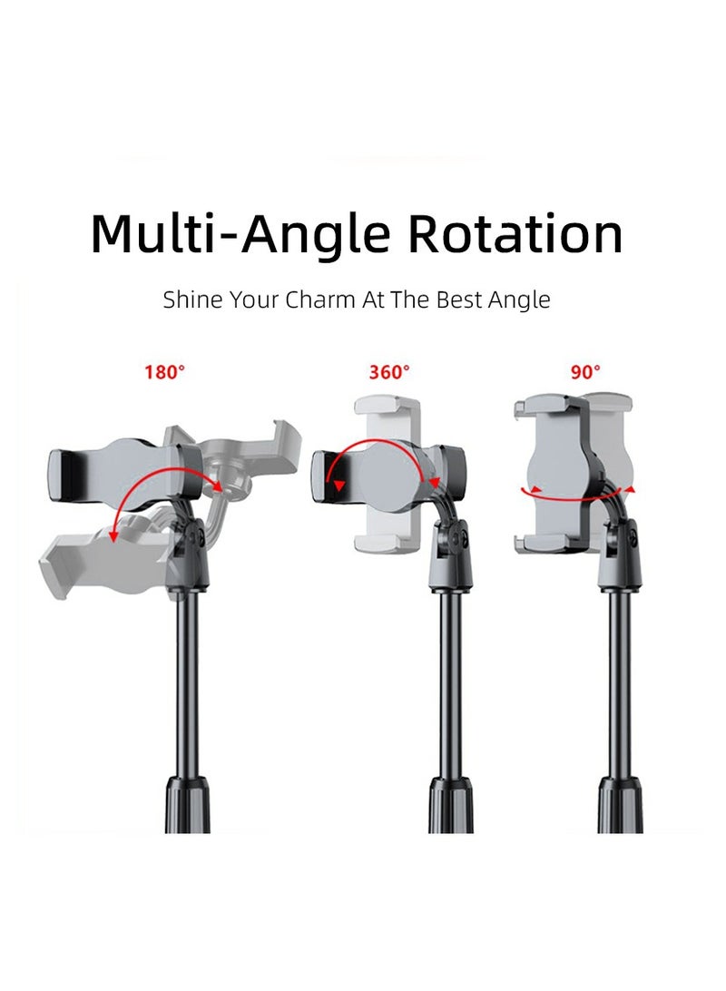 SYMURA Adjustable Desktop Phone holder - Sturdy, Foldable and 360° Rotatable Holder for Smartphones - Image 2