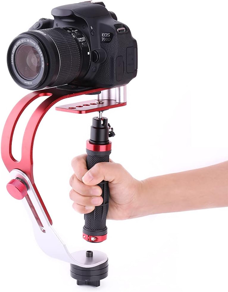 klarako Handheld Video Camera Stabilizer, Professional Steadycam Video Stabilizer Rubber Handle Steady Support for Digital Camera Cam Camcorder DV DSLR - Image 1