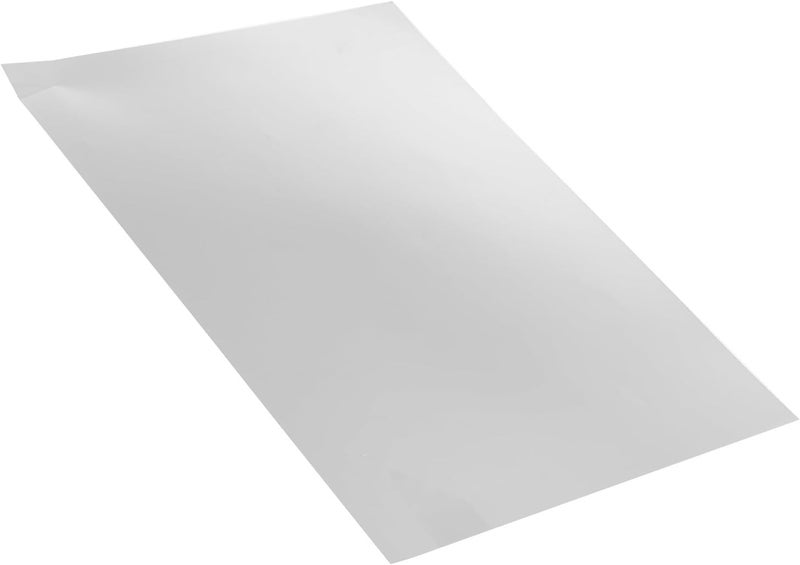 VICASKY Flexible Adhesive Mirror Sheet 0.11mm PC Resin Plastic Soft Reflective Mirror for Nursery Wall Décor and DIY Experiment Crafts with Blue Protective Film, 21x29.7cm - Image 1