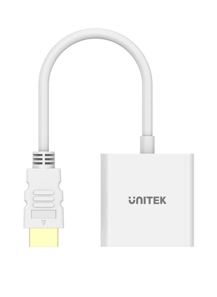 UNITEK UNITEK HDMI to VGA Adapter with Audio Support, High-Definition HDMI to VGA Converter, 1080P Resolution, Compact Design for Laptops, PCs, and More – Compatible with Windows, MacOS, and Linux Devices  - Image 4