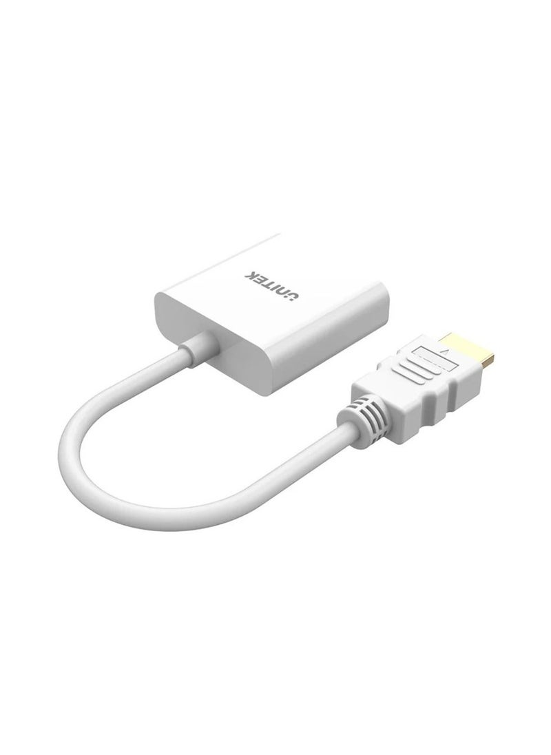 UNITEK UNITEK HDMI to VGA Adapter with Audio Support, High-Definition HDMI to VGA Converter, 1080P Resolution, Compact Design for Laptops, PCs, and More – Compatible with Windows, MacOS, and Linux Devices  - Image 2