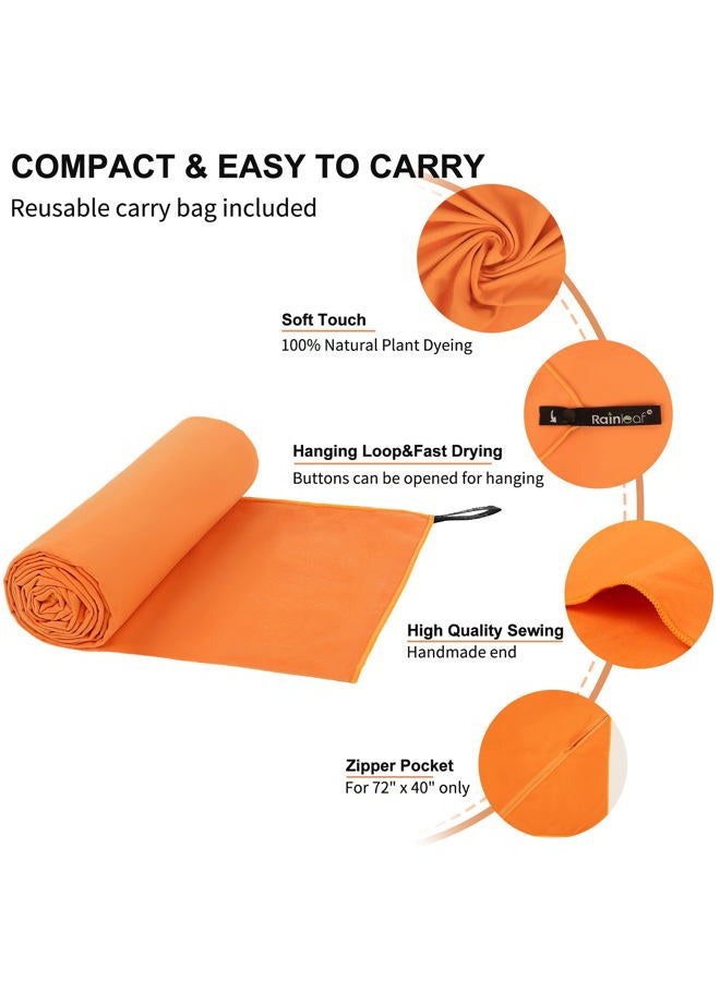 Rainleaf Microfiber Towel Perfect Sports & Travel &Beach Towel - Image 3