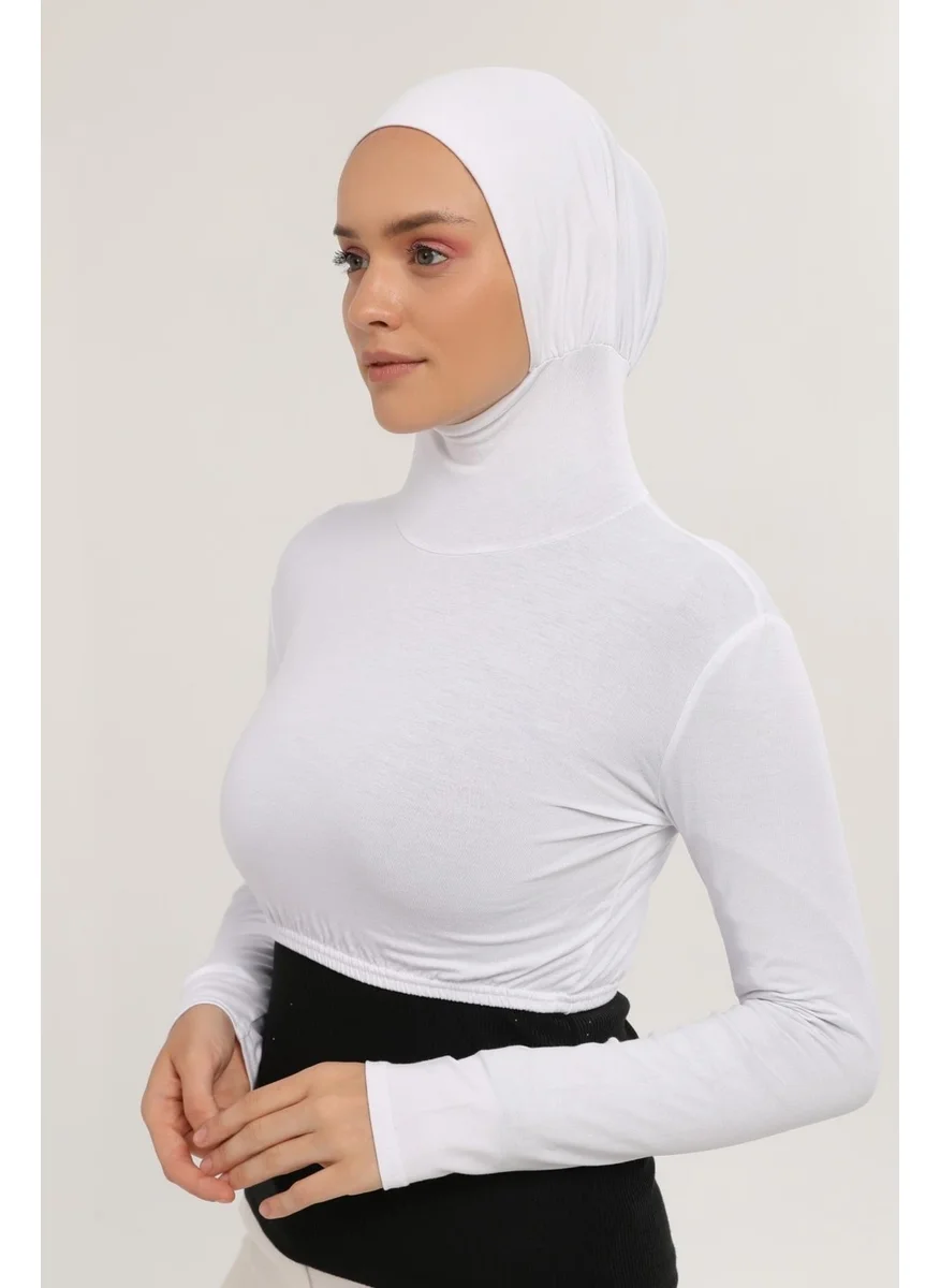 التوبة Long Sleeve Neck Collar Bonnet Half Body